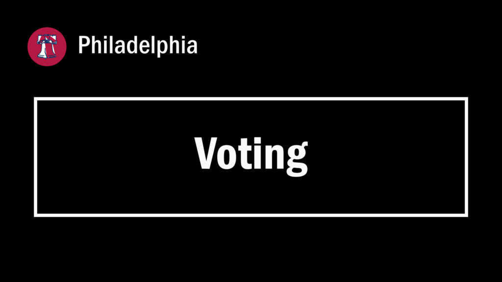 A featured image of a page with the title "Voting" in Philadelphia (Pennsylvania, USA).